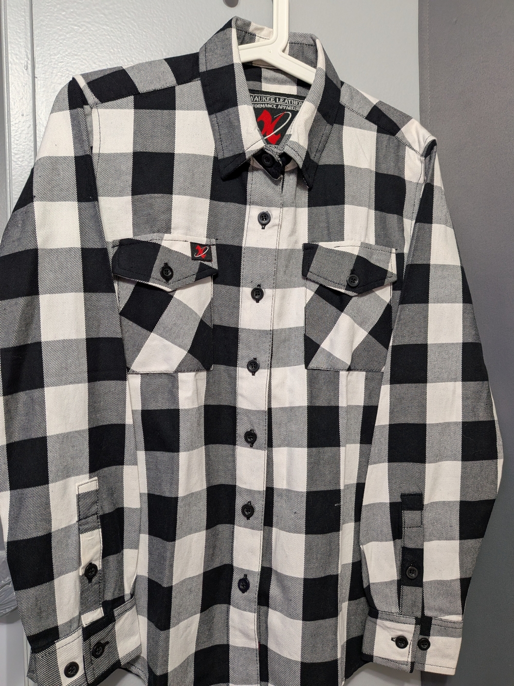 Woman's Milwaukee Leather Buffalo Plaid Button-Up Shirt
